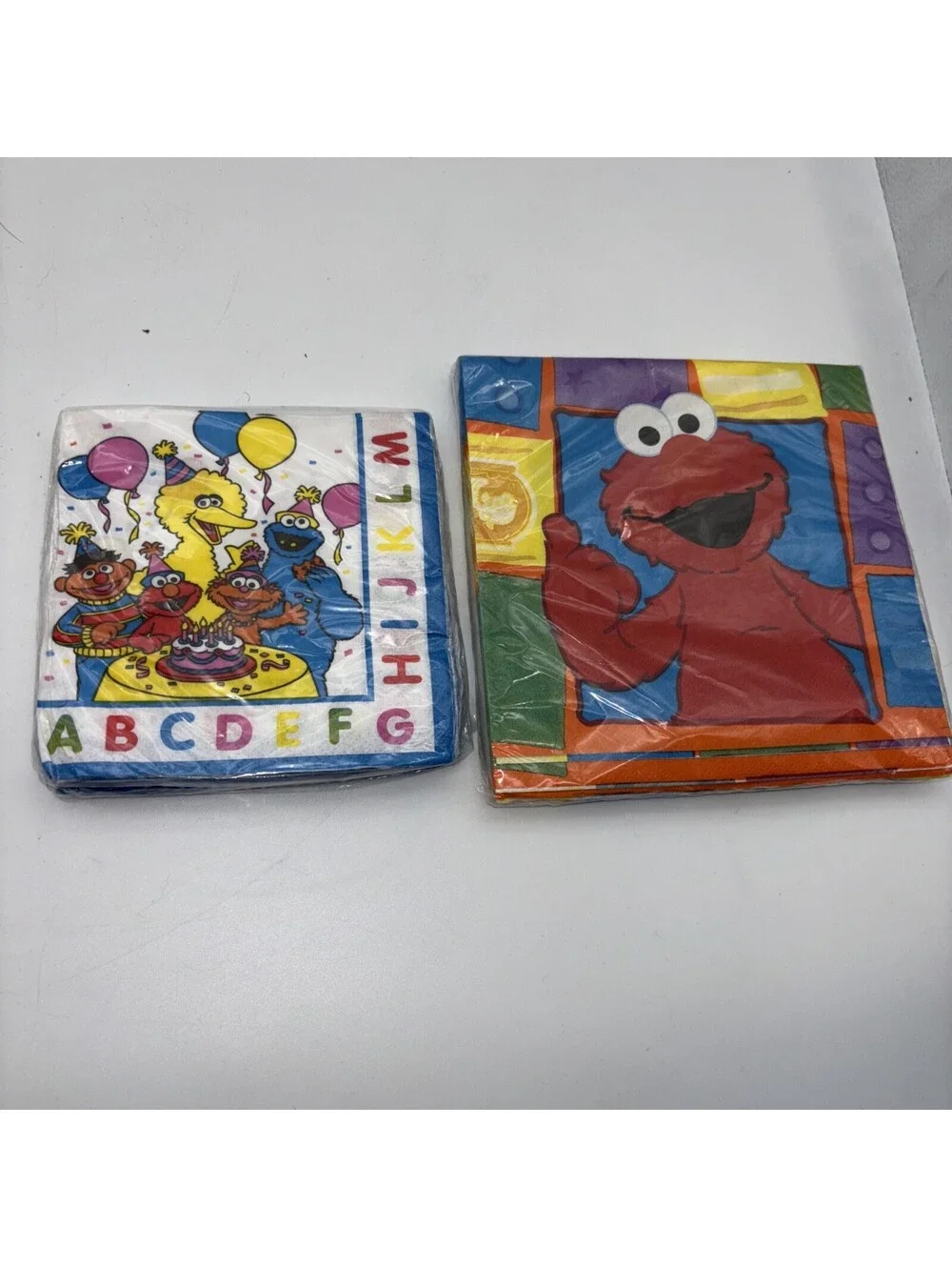 Lot 2 Sesame Street (32 Count Total, 16 Each Pack) Paper Kids Birthday Napkins